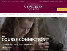 Tablet Screenshot of concordiacollege.edu